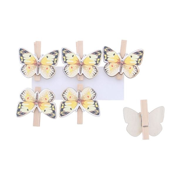 Papillon jaune pince