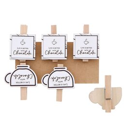 "Lignes" La vie est meilleure avec une épingle à chocolat