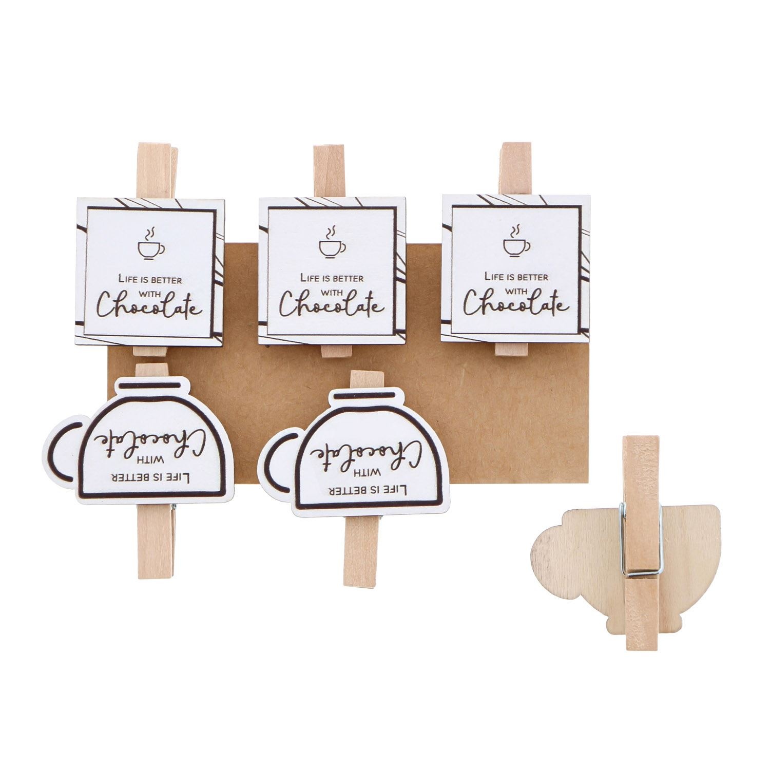 "Lines" Life is better with chocolate pin