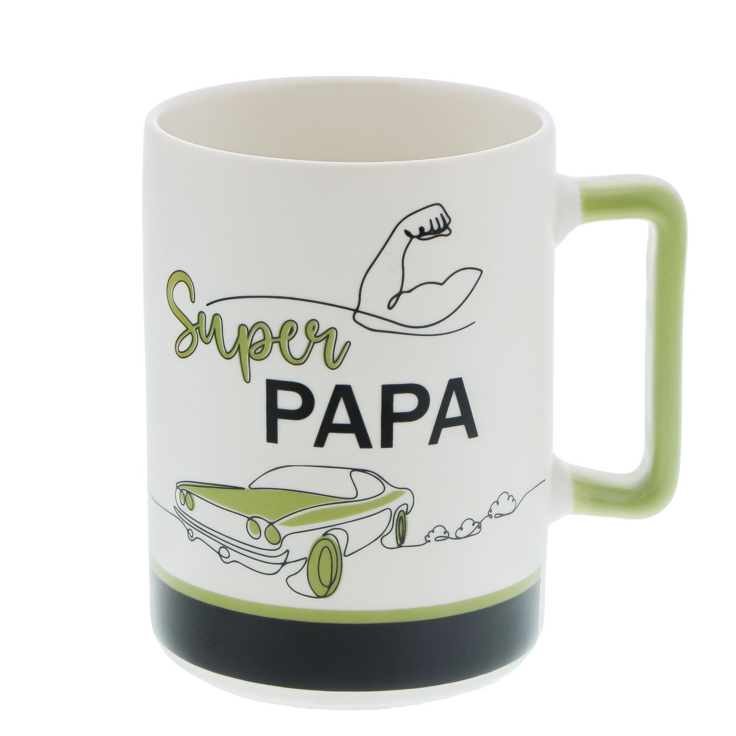 One Line "Car" Super Papa mug