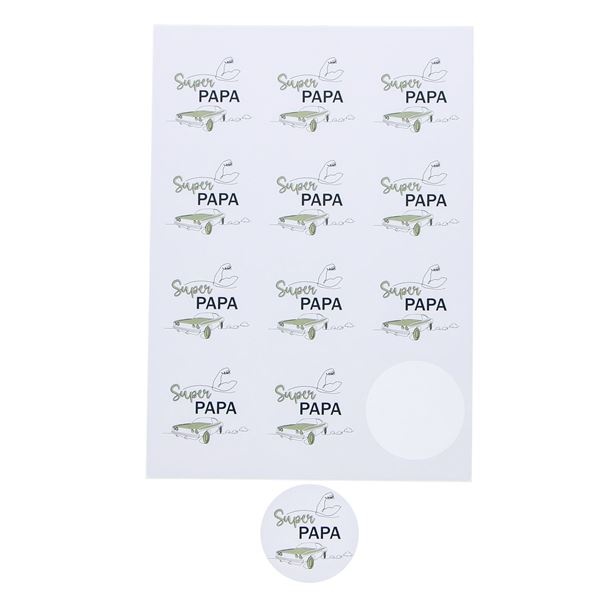 Sticker one line "Car" Super Papa
