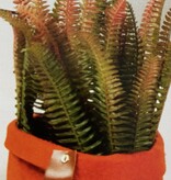 Mandje vilt rond 13 cm - roest  - 130*130*105mm - 8 stuks