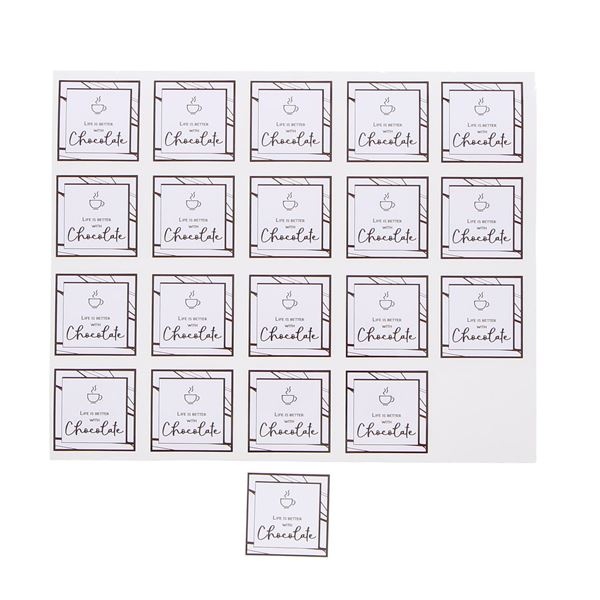 "Lines" Life is better with chocolate shiny sticker