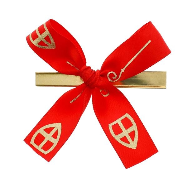 Strik met clip satijn " Sint"