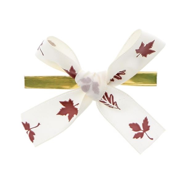 Bow with clip satin "autumn"