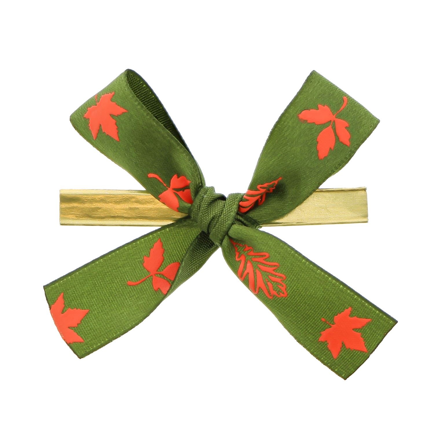 Bow with clip satin "autumn"