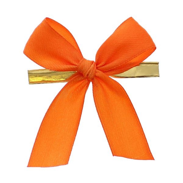 Satin Band mit Clip fertig orange
