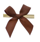 Ready to go ribbon with clip -  dark brown