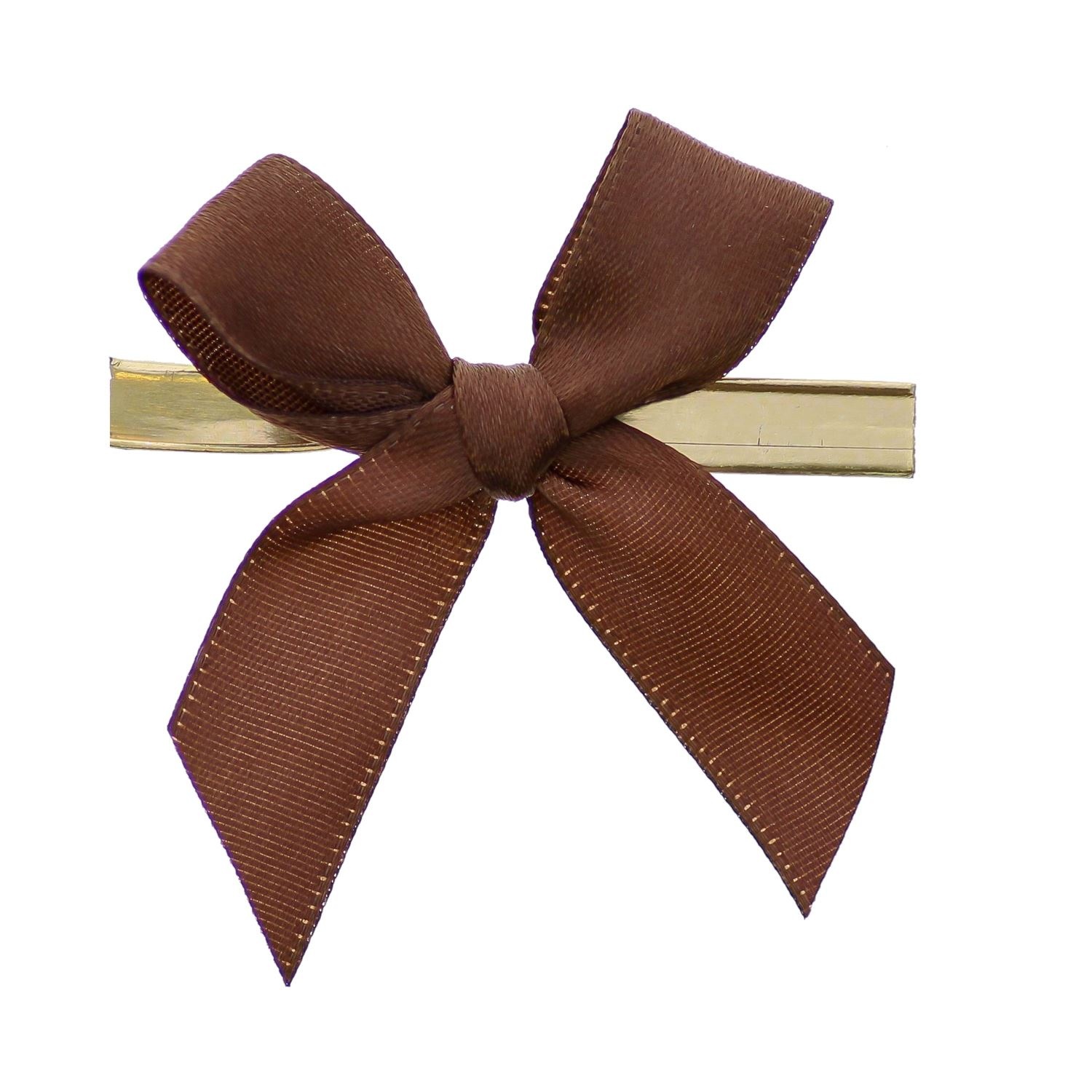 Ready to go ribbon with clip -  dark brown