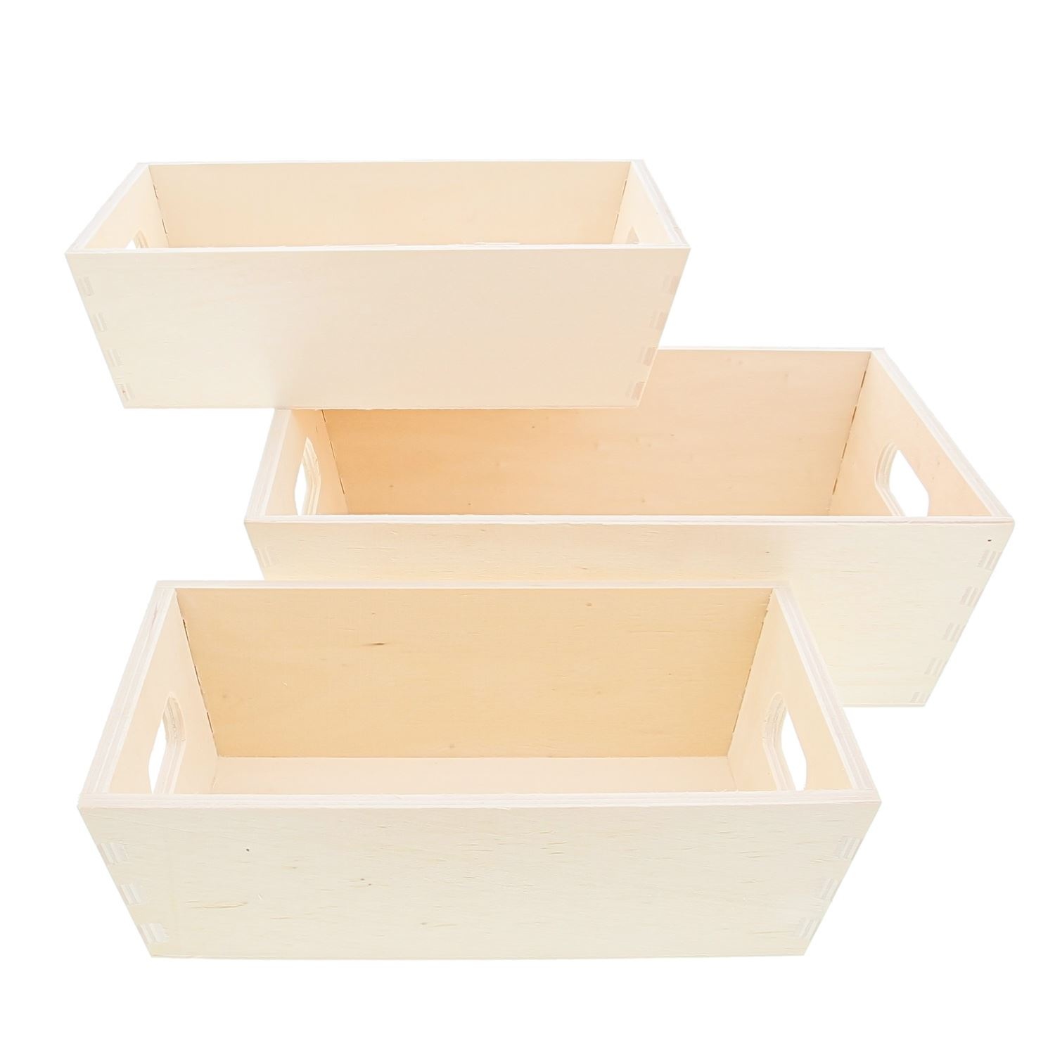 Rectangular trays S/3