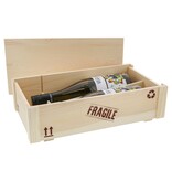 "Cargo" Zerbrechliche Box für Flasche natur