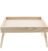 Plateau pliant naturel Medium