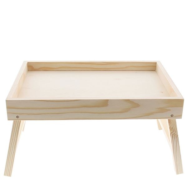 Plateau pliant naturel Medium