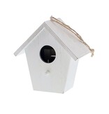 Vogelhuisje hanger opvulbaar wit