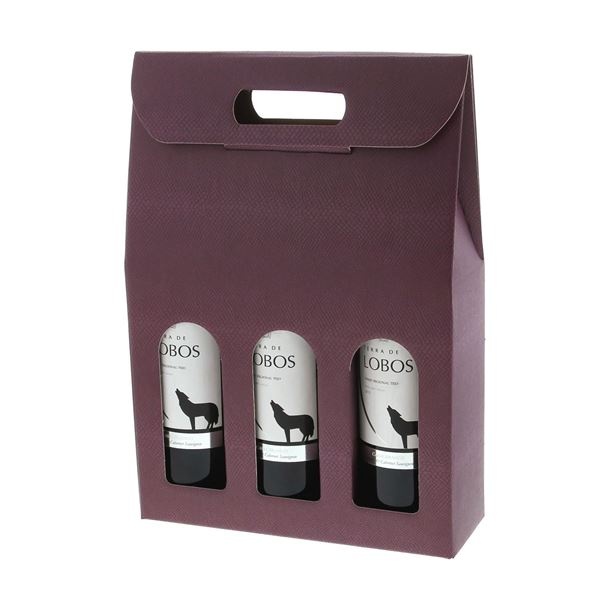 "Skin Desert" Boîte pour 3 bouteilles  Vino - 10 pièces