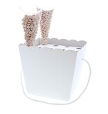 Binnenstuk voor conische mand + koord - bodem 15*15 cm wit