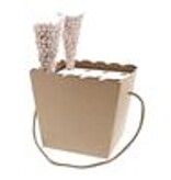 Binnenstuk voor conische mand + koord - bodem 15*15 cm wit