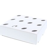 Binnenstuk voor conische mand + koord - bodem 15*15 cm wit