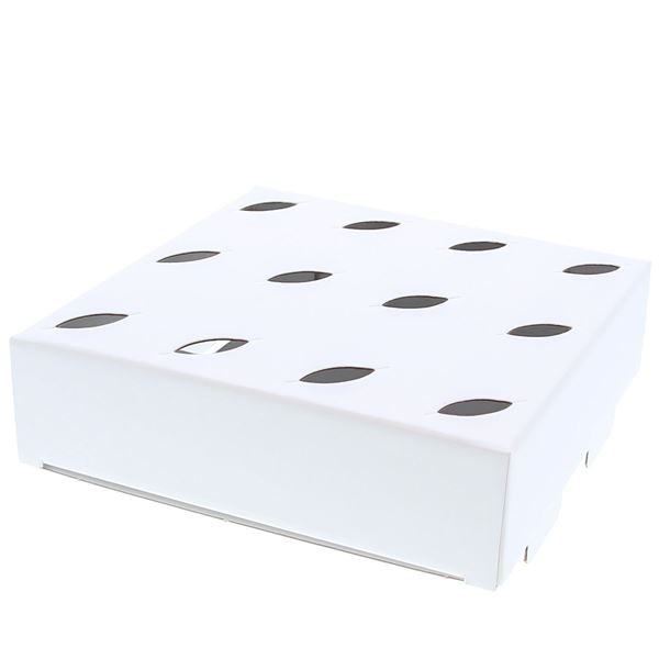 Binnenstuk voor conische mand + koord - bodem 15*15 cm wit