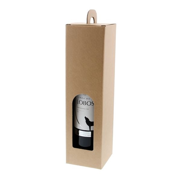 "Avana" Boîte pour 1 bouteille (kraft)