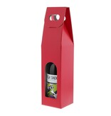 Doos " Fibra "rood voor 1 fles
