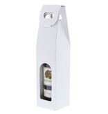 Doos " Fibra "wit voor 1 fles