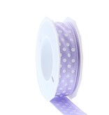 Lint polka dots -  25mm x 20m -  Lila