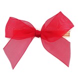 Organza bow Röt