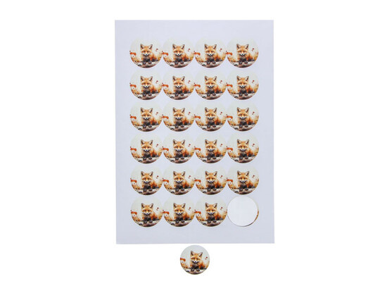 Autocollant 4 cm renard "Roka"
