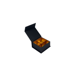 Magnet box (black) - 4 bonbons