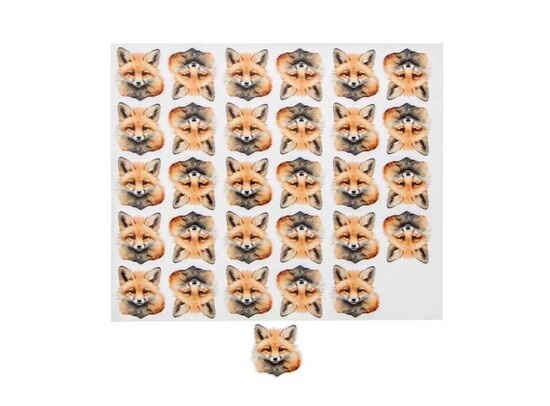 Shiny fox sticker 'Roka'