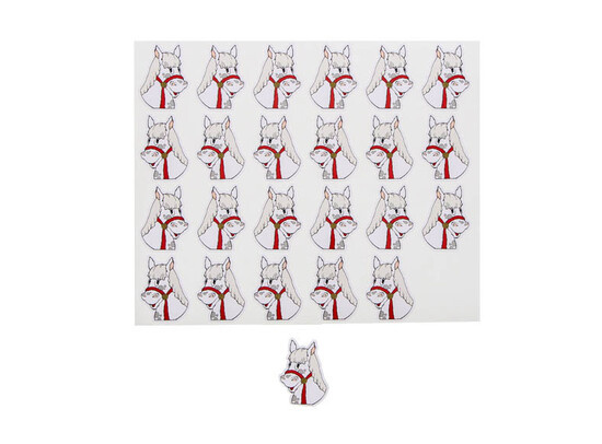 Sticker blinkend Sint "Wave" paard