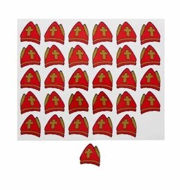Sticker blinkend Sint "Wave" mijter