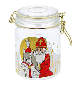 Bokaal met goudkleurige ijzersluiting Sint "Wave"
