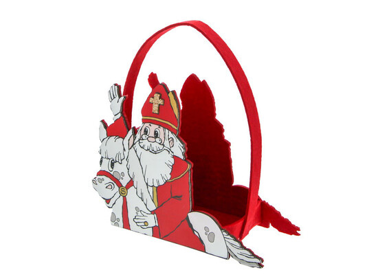 Sint "Wave" met paard mand met hengsel.