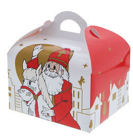 Sweetbox met handvat 250 gr.  Sint "Wave" met paard.