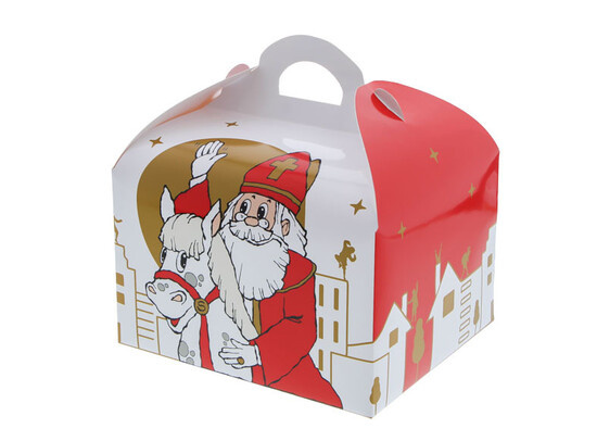 Sweetbox met handvat 250 gr.  Sint "Wave" met paard.