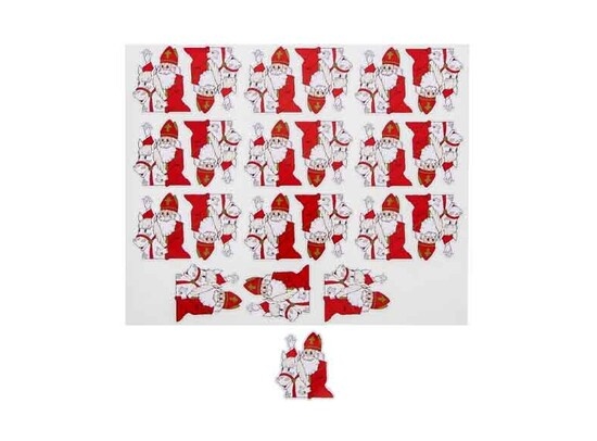 Sticker blinkend Sint "Wave" Sint met paard.