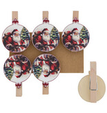 Santa "Baba" Christmas ball clip