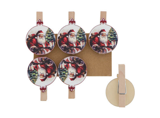 Weihnachtsmann "Baba" Weihnachtskugel clip