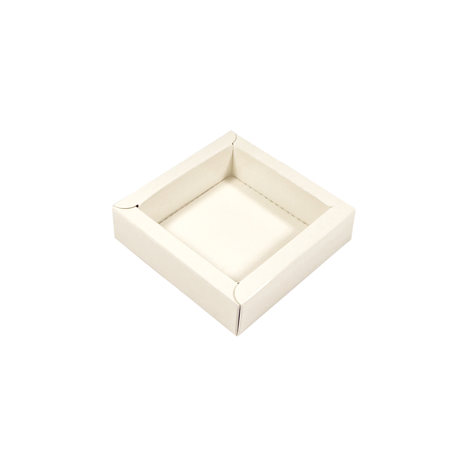 Weiss Quadrat Klarsichtschachtel  - 75*75*25mm - 240 Stück