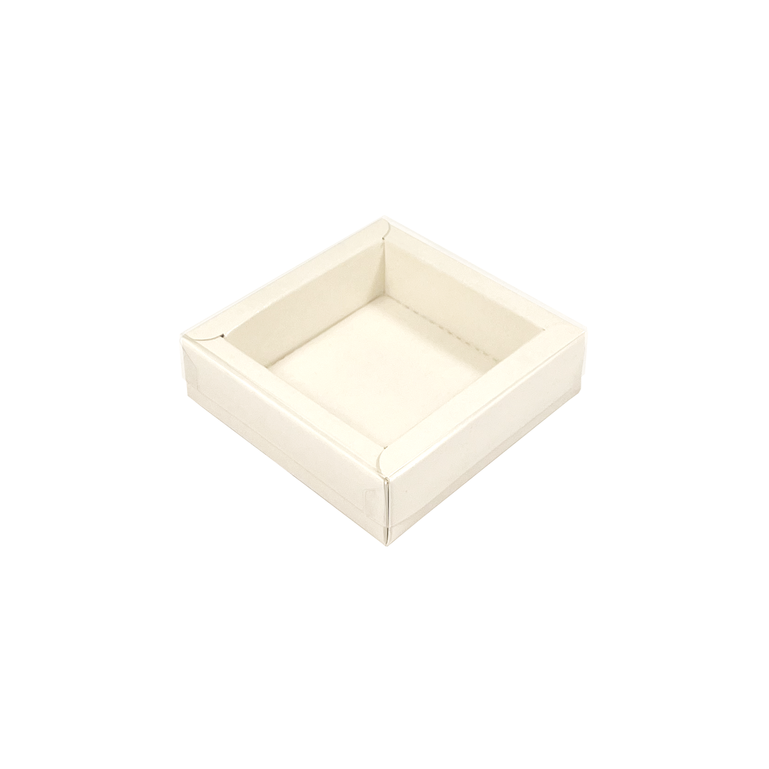 White square window box with lid - 75*75*25mm - 240 pieces