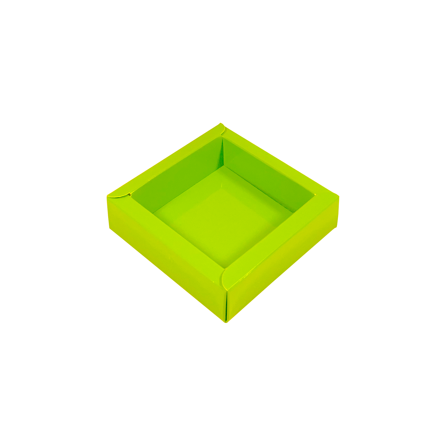 Lime Quadrat Klarsichtschachtel  - 75*75*25mm - 240 Stück