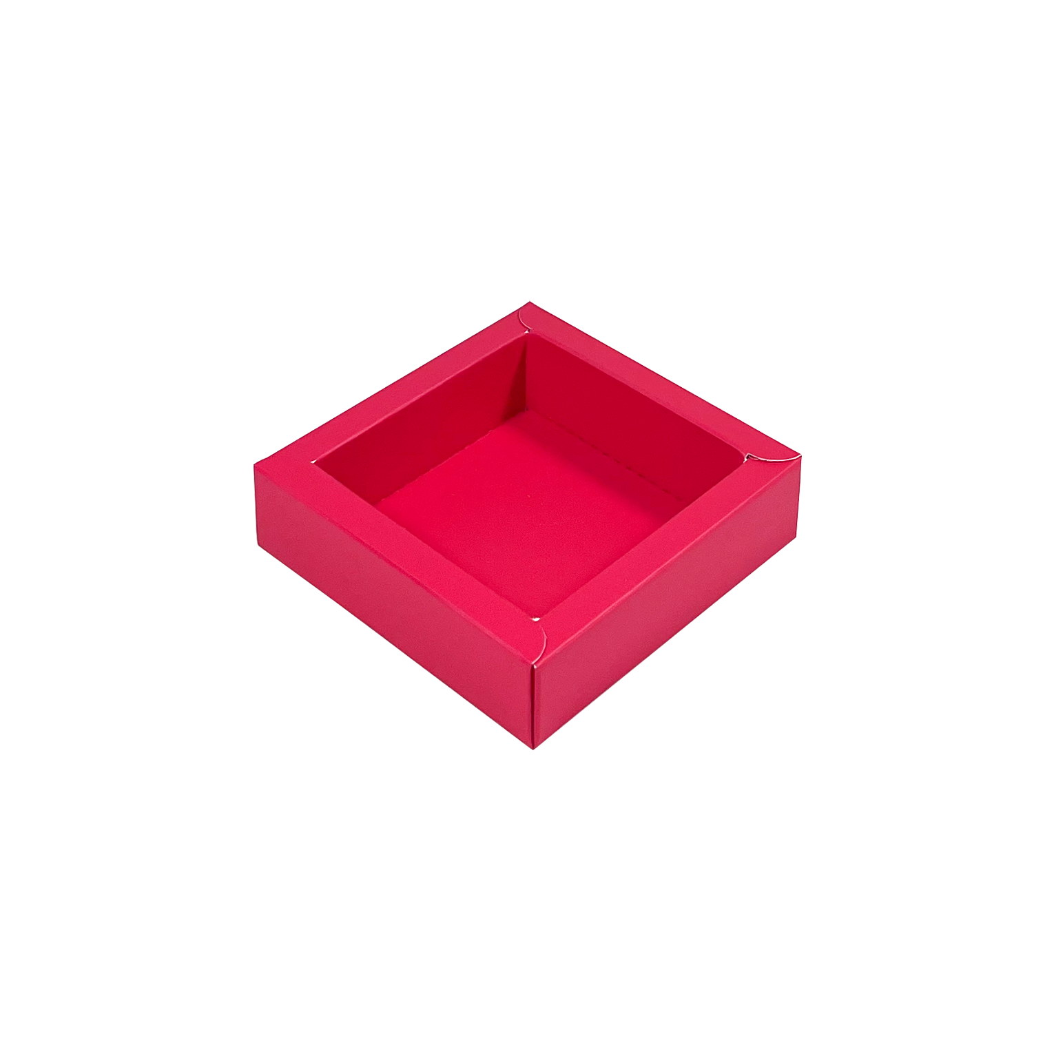 Fuchsia Quadrat Klarsichtschachtel  - 75*75*25mm - 240 Stück