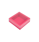 Fuchsia Quadrat Klarsichtschachtel  - 75*75*25mm - 240 Stück
