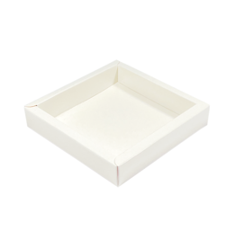 White square window box with lid