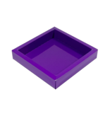 Lila Quadrat Klarsichtschachtel  - 115*115*25mm - 125 Stück