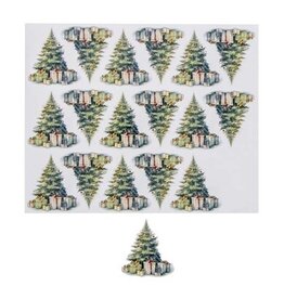 Sticker Santa "Baba" kerstboom blinkend