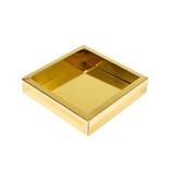 Gold Quadrat Klarsichtschachtel  - 115*115*25mm - 125 Stück