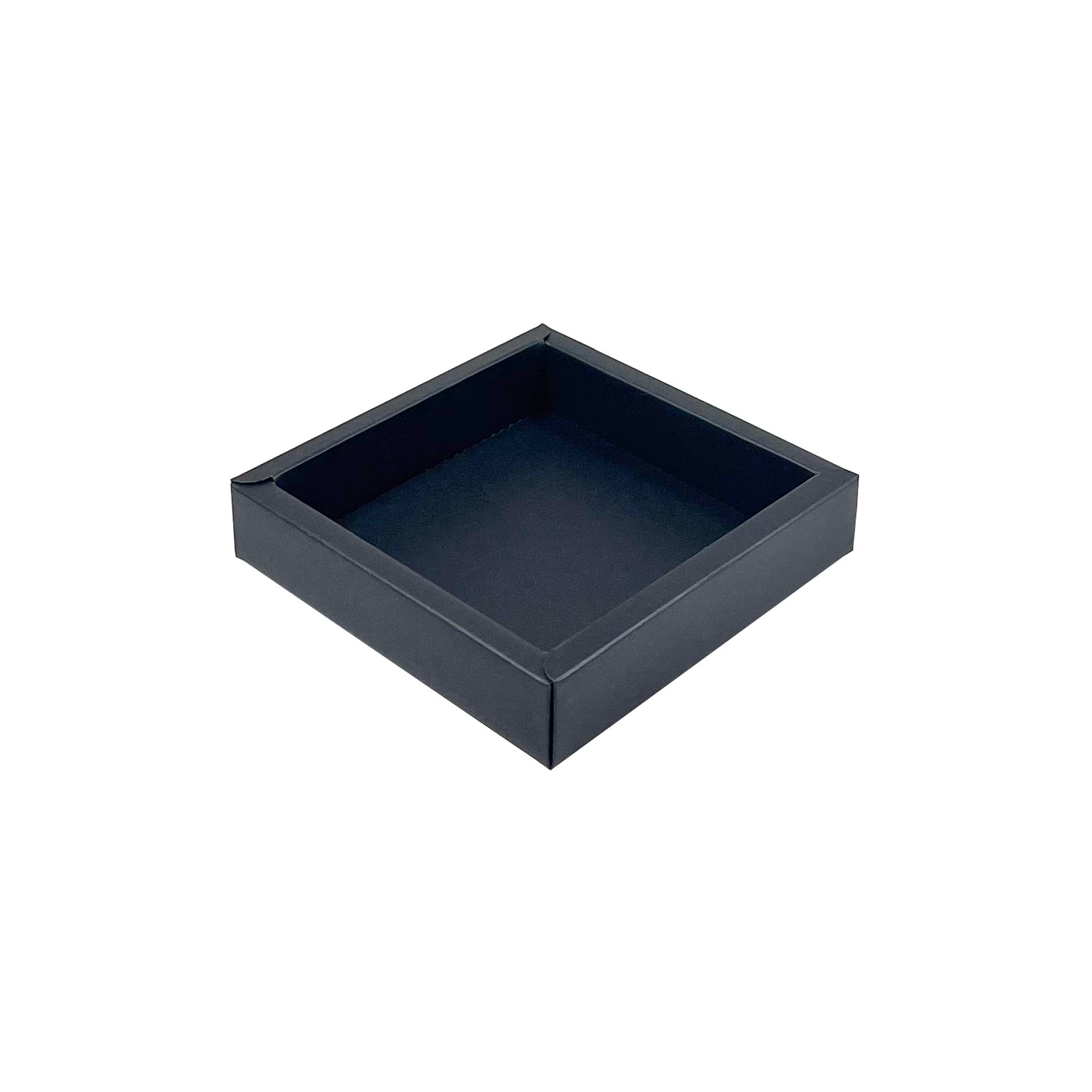 Square box black with transparant lid - 100*100*20mm - 70 pieces